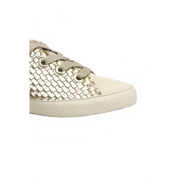 NEW SOFTWAVES women's leyla woven tie sneakers in coco platino